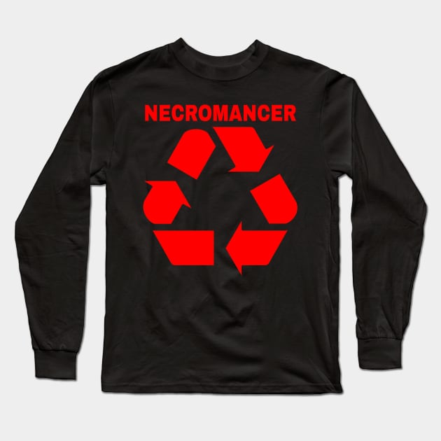 Necromancer Recycle Long Sleeve T-Shirt by Dice Monster Dice